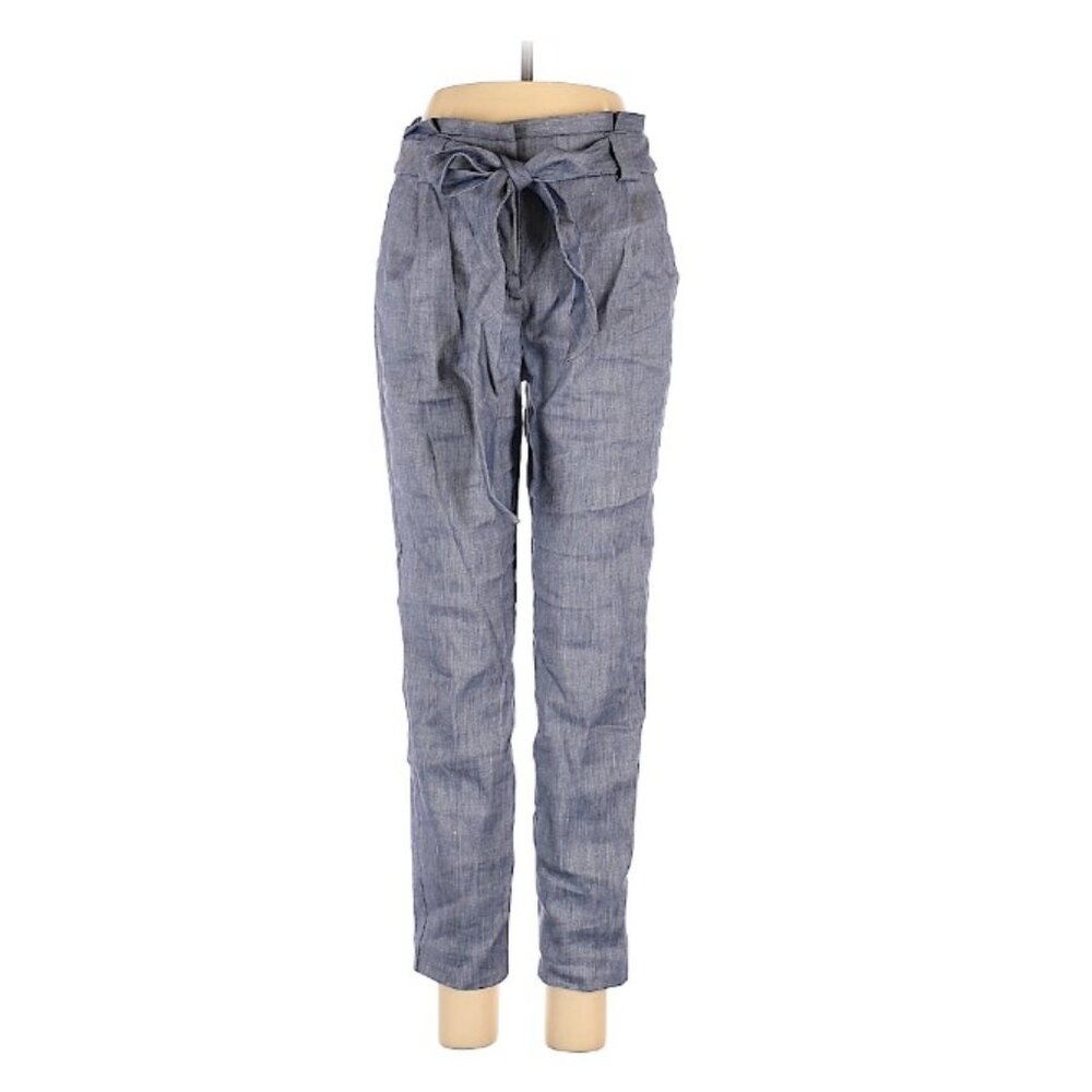 Express ankle high rise linen pants